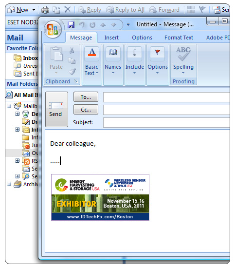 Wireless Sensor Networks and RTLS USA 2011 | Email Signature